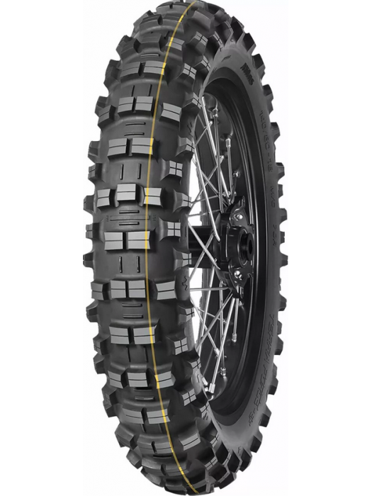 Задна гума Mitas Terra Force 120/90-18 Жълта линия
